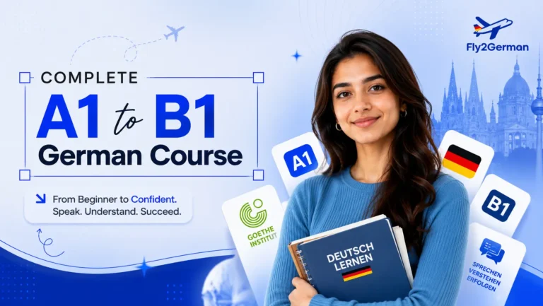 Comprehensive A1 to B1 German Language Course in Hinglish